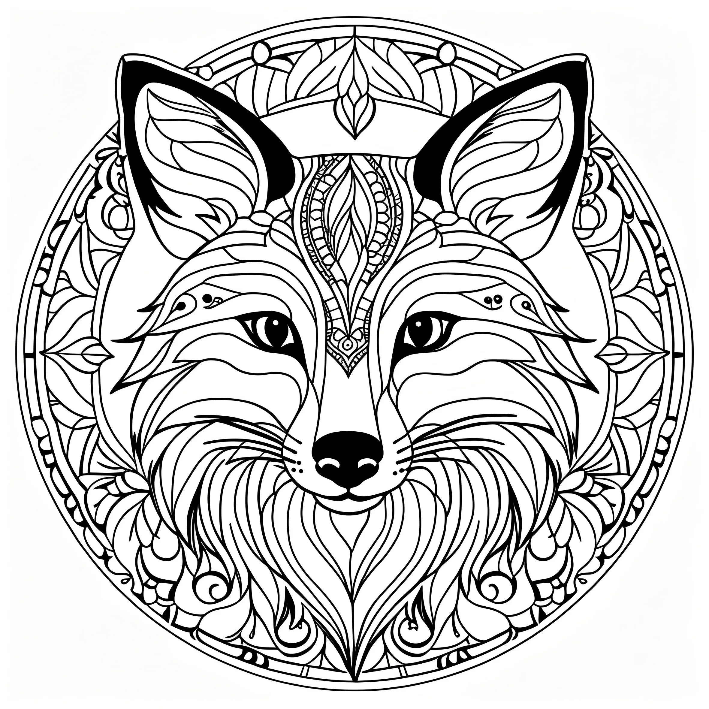 Animal Mandala Patterns Coloring Book for Adults Cute Drawing Book Perfect Gift for Party and Birthday 6