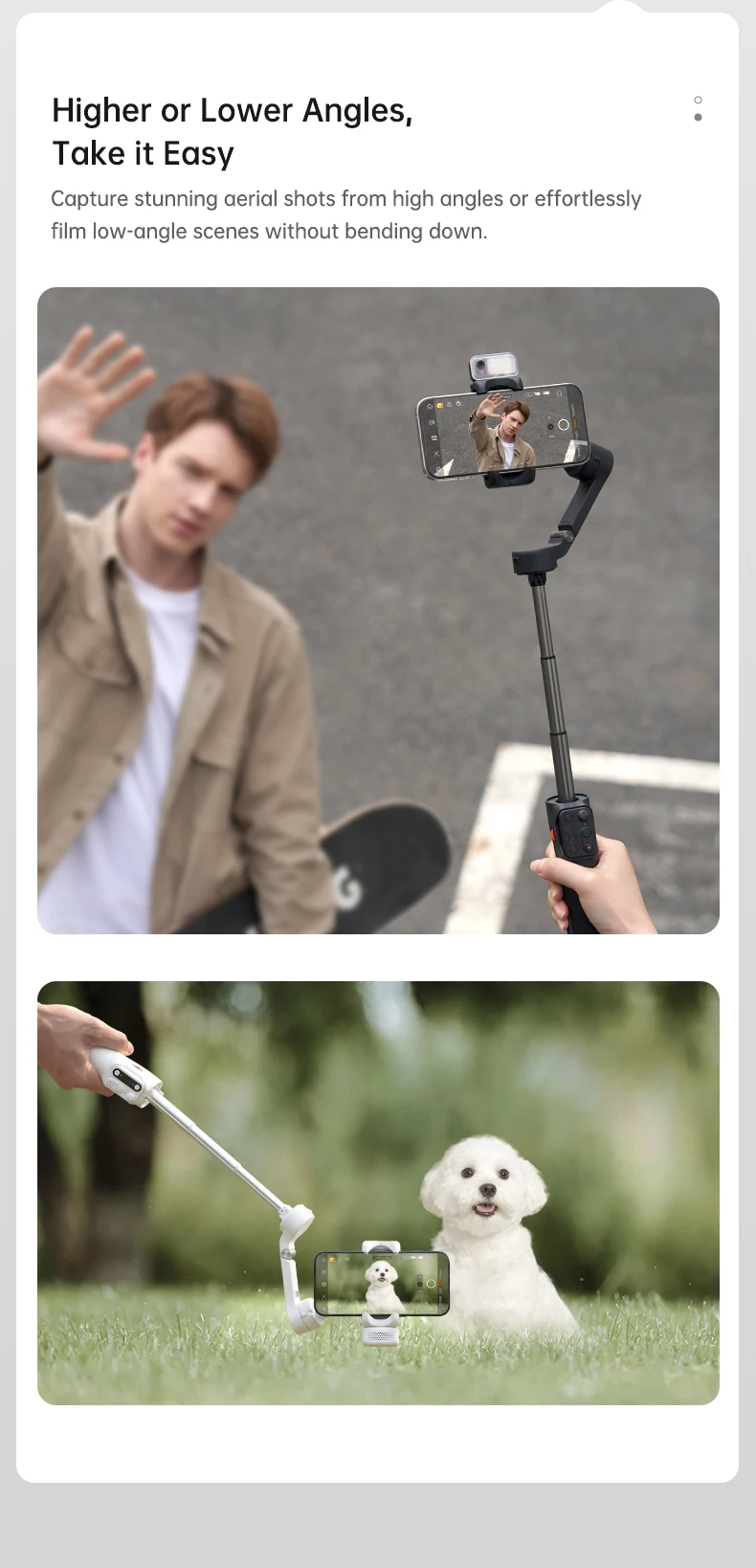 iSteady V3 Gimbal Stabilizer for Smartphone,3-Axis Phone Gimbal for Video Record