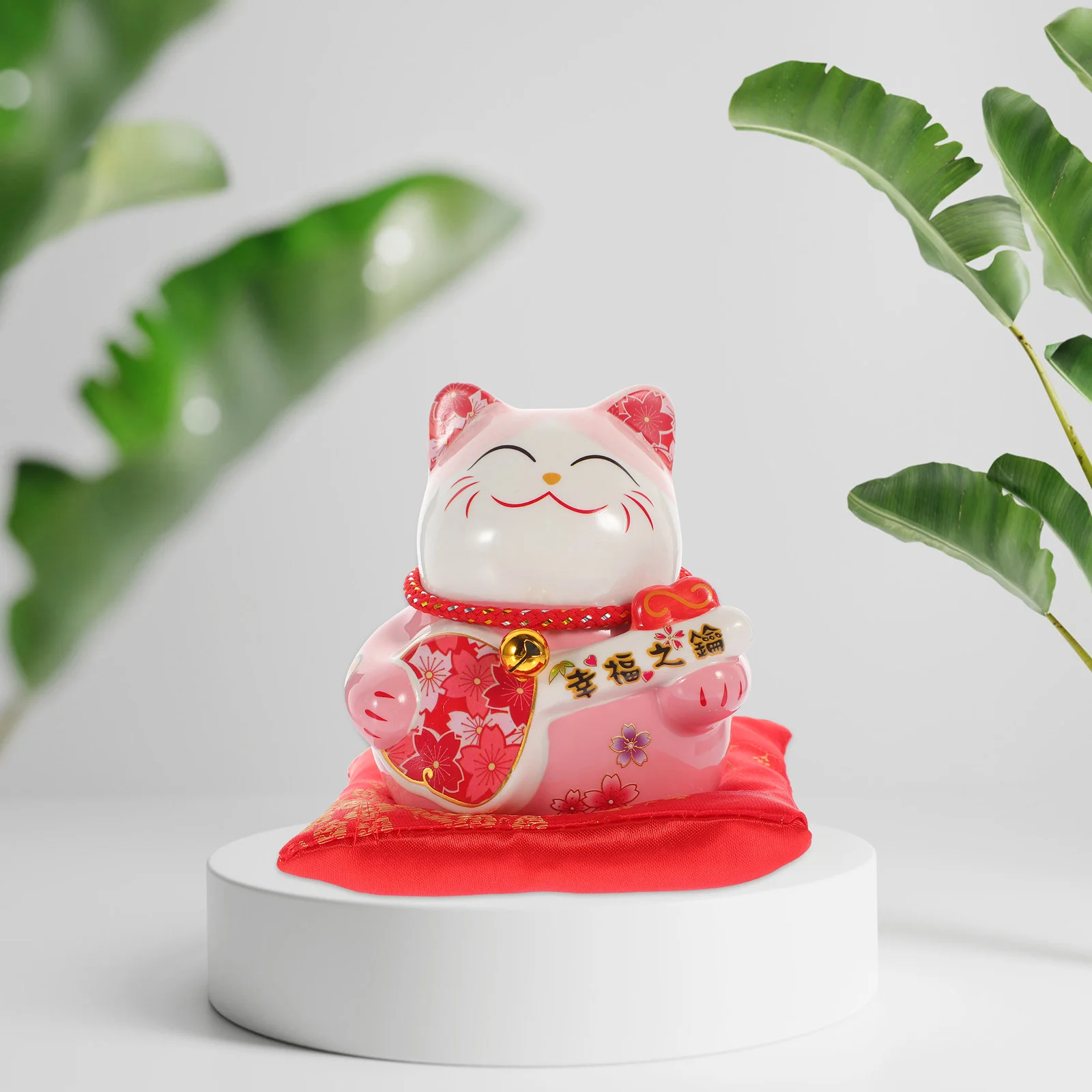 

Lucky Cat Piggy Bank Christmas Gift Banks Desktop Chrismas Gifts Fortune Cat-shaped Money Pot Creative Ceramics Lovely