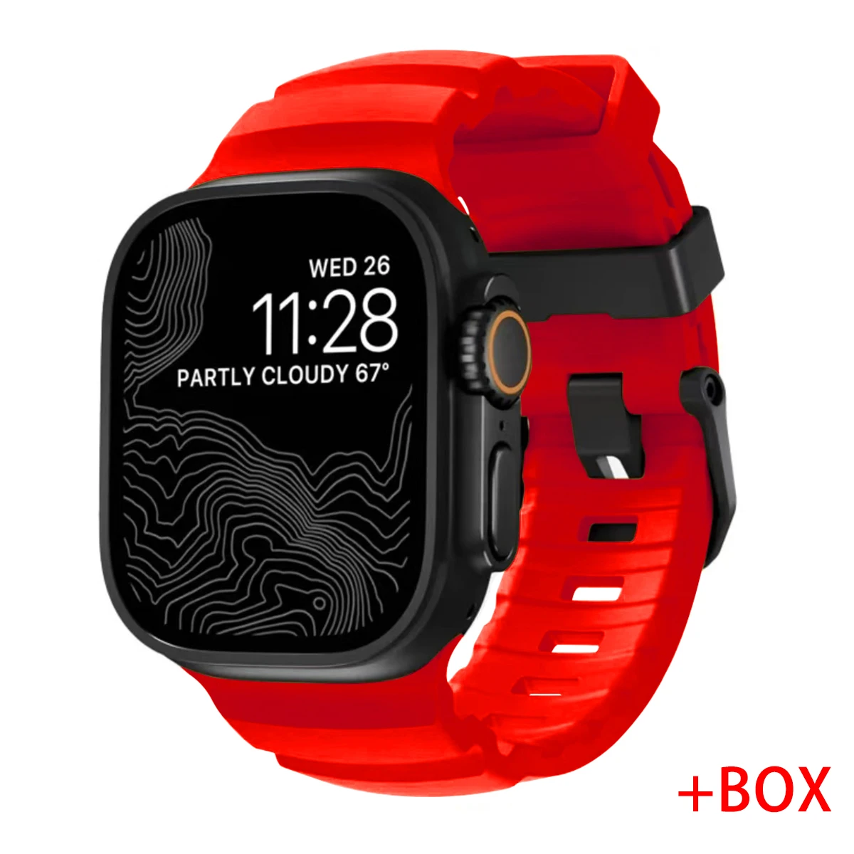 ตัวเลือกสินค้า สายรัดข้อมือซิลิโคนสปอร์ต สำหรับ Apple Watch ทุกรุ่น