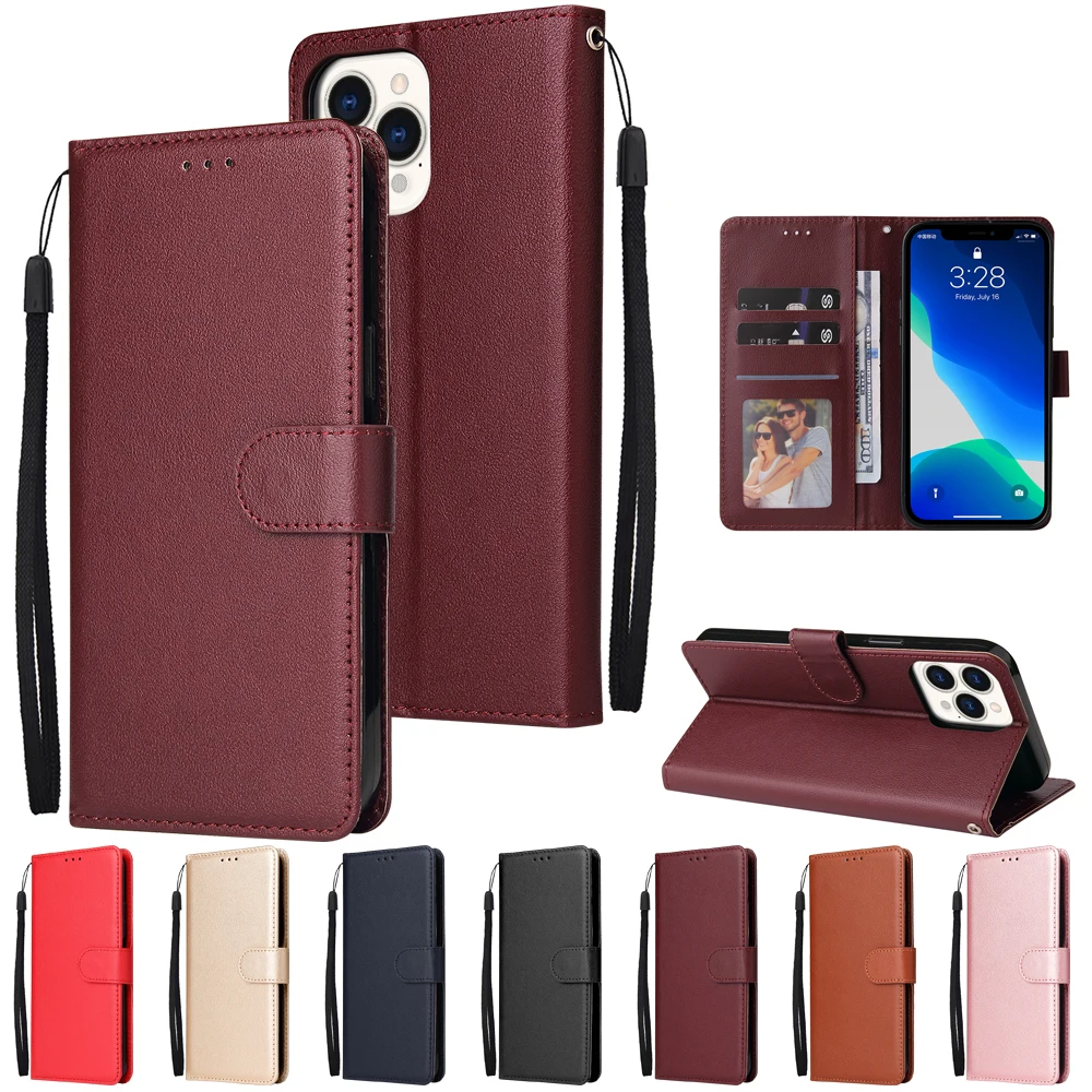 

Case for iPhone 14 Pro Max 14 Plus 13 Pro 13 Mini 12 Pro 11 X XR XS Max Flip Wallet Cover Leather Card Holder Photo Frame Case