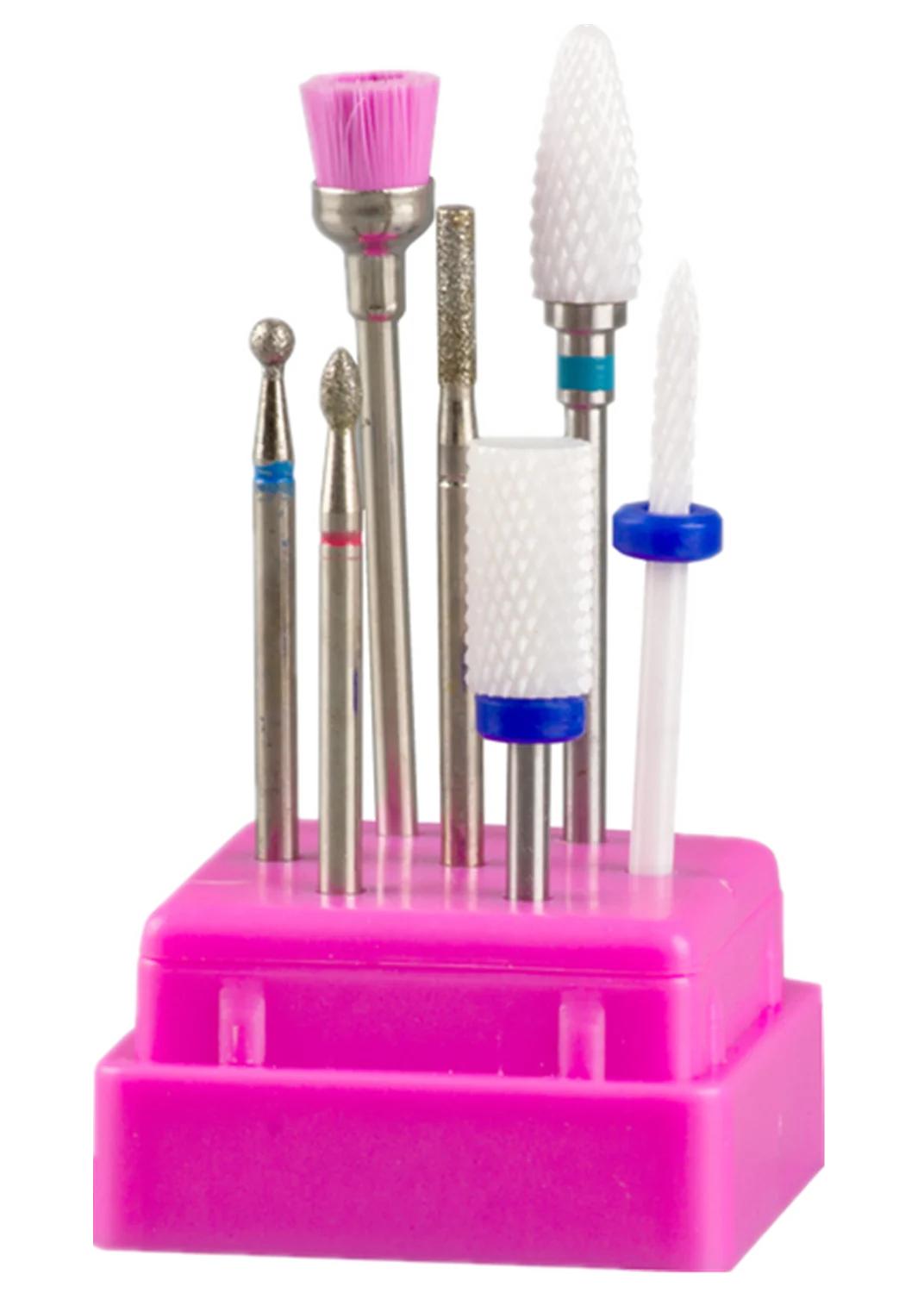 7pcs Nail Art Tungsten Steel Milling Cutter Set Ceramic Nail Drill Bit Electric Drill Nail Machine Pedicure Tool Accessories 5