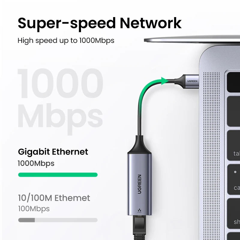 Ugreen-usb 3.0 Adaptador Ethernet Placa de Rede para Usb Rj45 Lan para pc Windows 10 Xiaomi mi Box s Nintendo Switch - Imagem 5