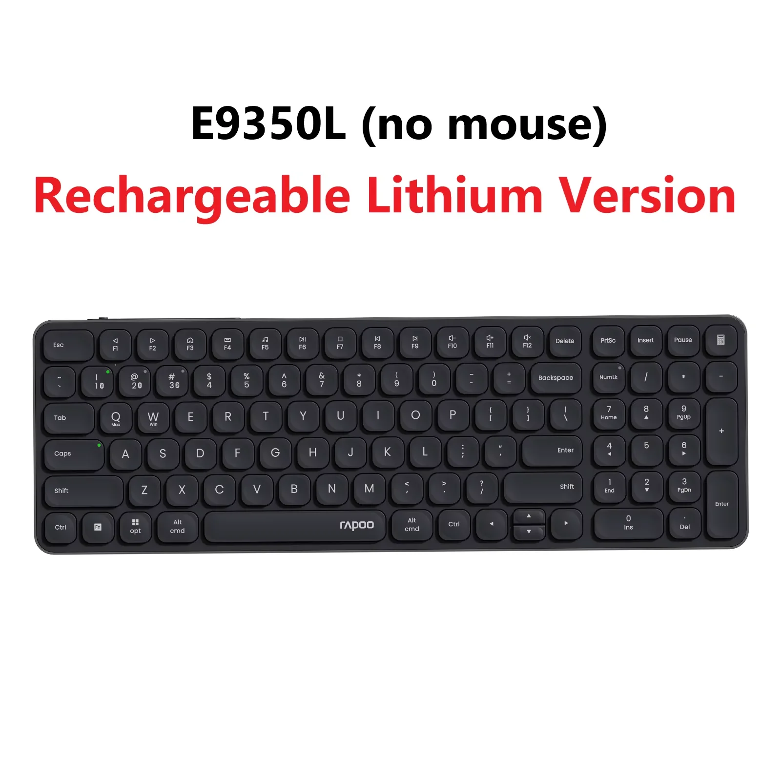 Rapoo Multi-Device Wireless Keyboard and Mouse Set with Bluetooth Connectivity