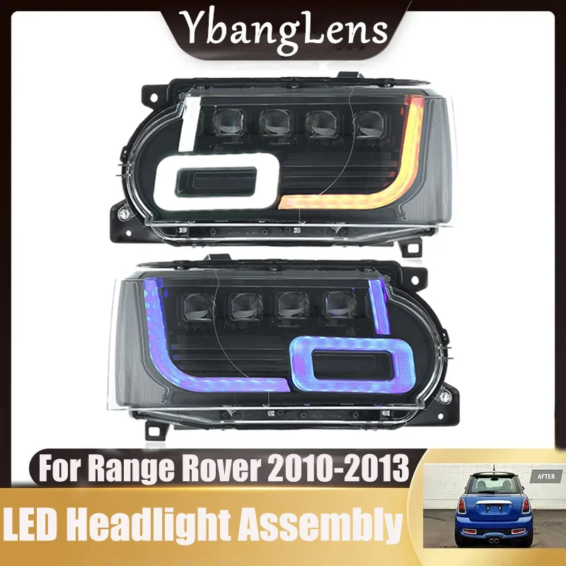 LED-Front-Headlight-For-Land-Rover-Range-Rover-Vogue-2010-2013-L322 ...