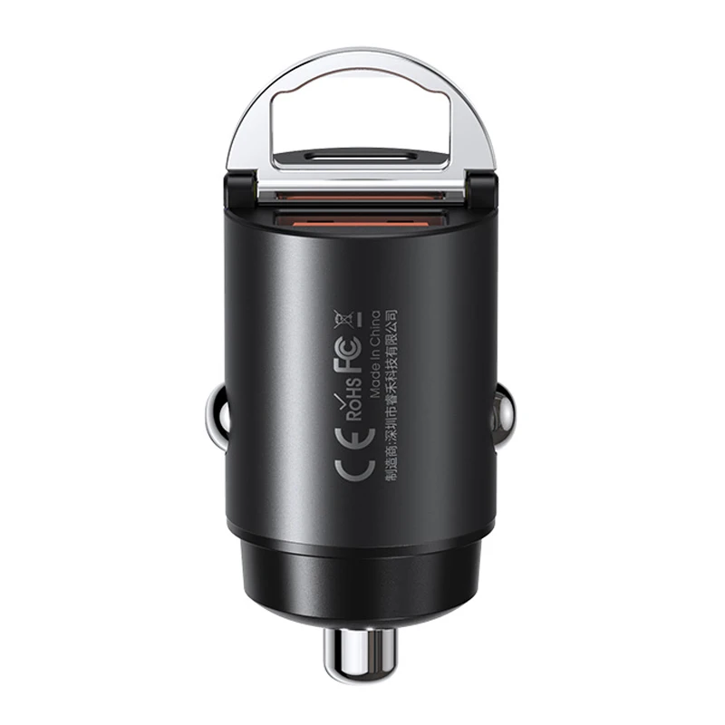 Remax Mini Ring 30W Fast Charging Car Charger with Dual Output