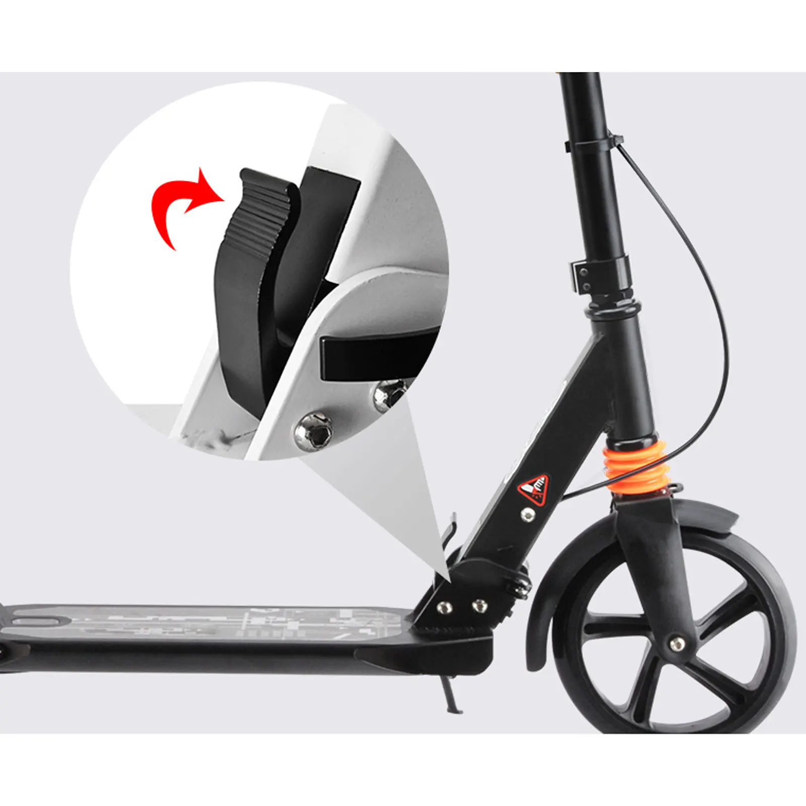 Monopattino con freno a mano, leggero monopattino a pedali