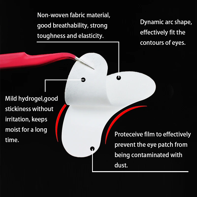 Hydrogel Eye Patch eye patch 200/400/1000pairs For Building Eyelash Extension Under Eye Pads Grafted Lash Stickers Beauty Tools