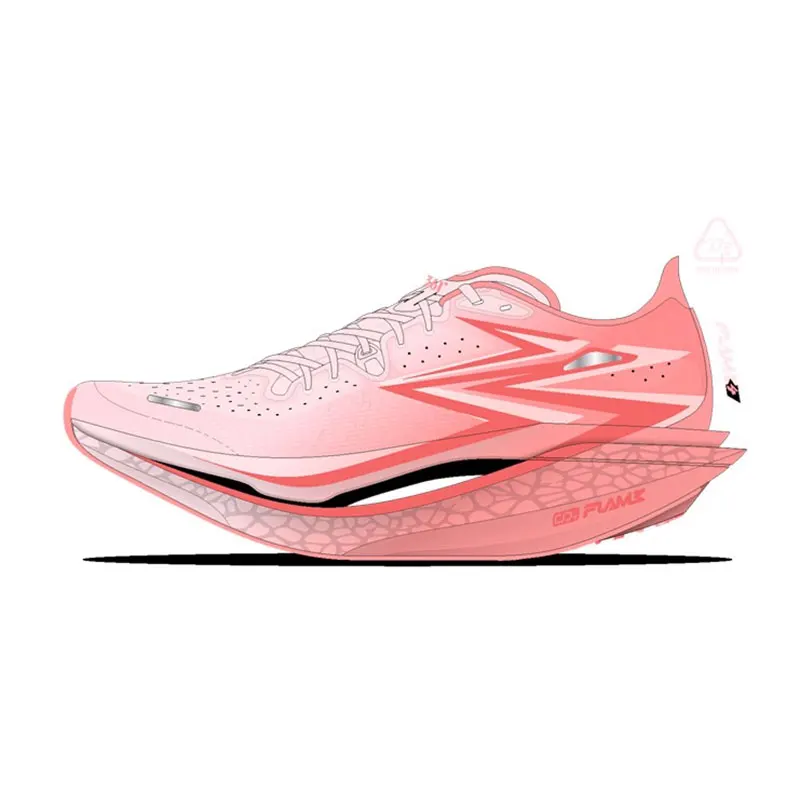 361 Degrees Flame 4.0 Men Running Shoes New Carbon Plate