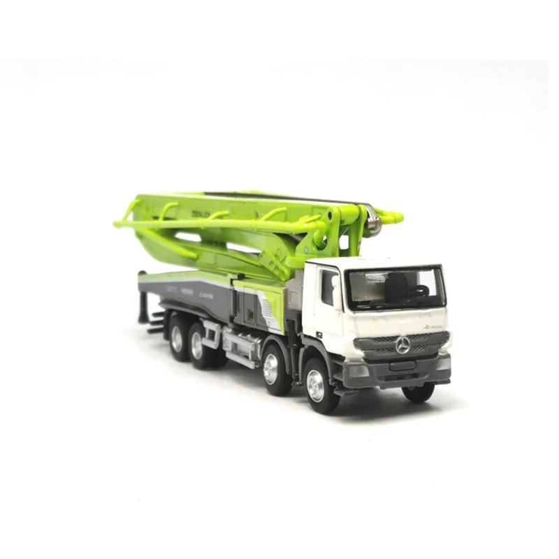 1:100 Scale  Model ZLJ5440 THBBE 56X-6RZ Concrete Pump Truck Metal Diecast Toy Engineering Vehicle Collection Display Gift