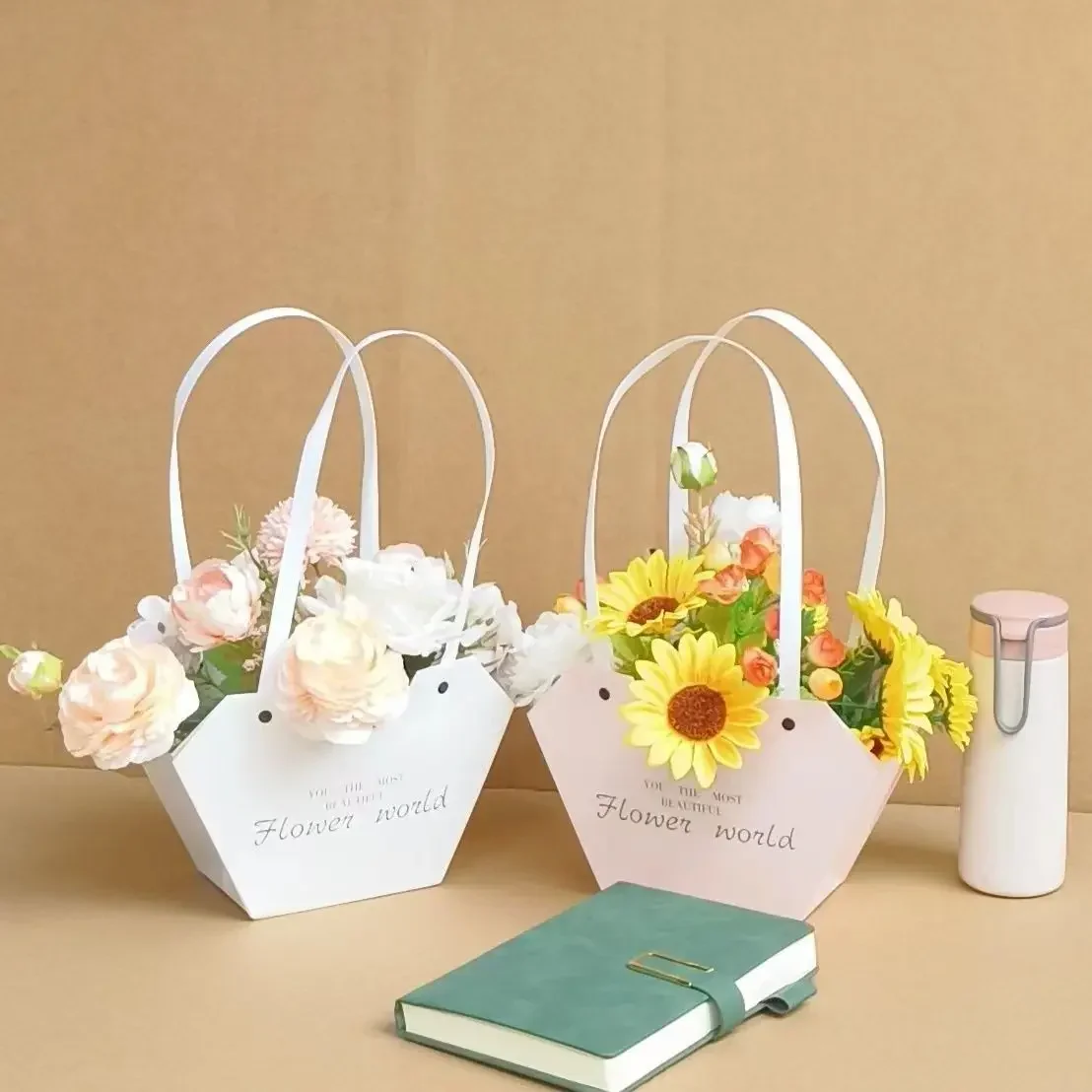 Holiday Flower Packaging Box Flower Candy Gift Bouquet Arrangement Packages DIY Floral Material Party Supplies 10-40PCS gift boxes