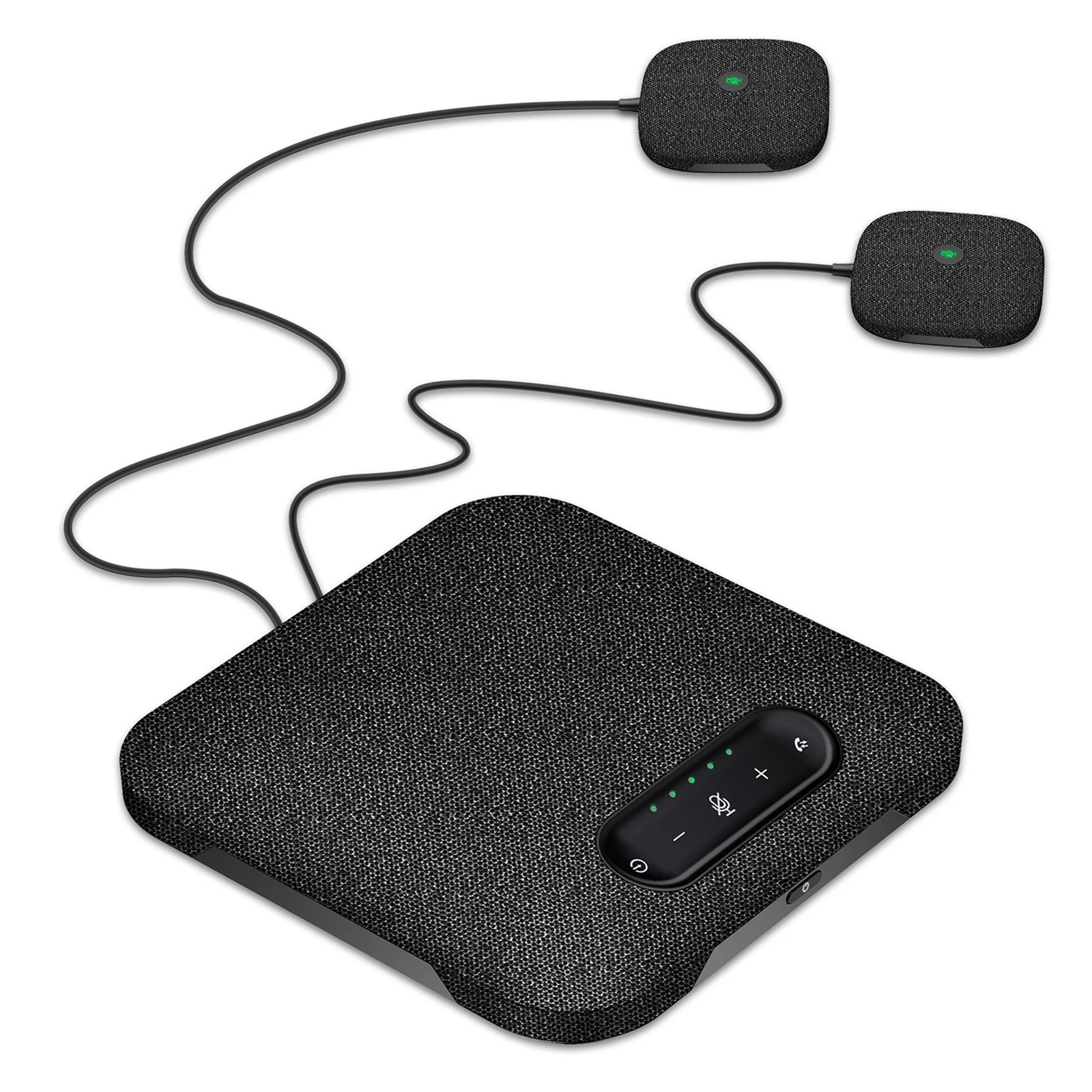 Wireless Conference Speaker Desktop Conference Speakerphone Desktop USB Wireless Bluetooth Conference Speakerphone with 4 Microphones Hi-Fi Speaker 2 Extension Mic 360&deg; Voice Pickup Noise wireless conference speaker,desktop conference speakerphone