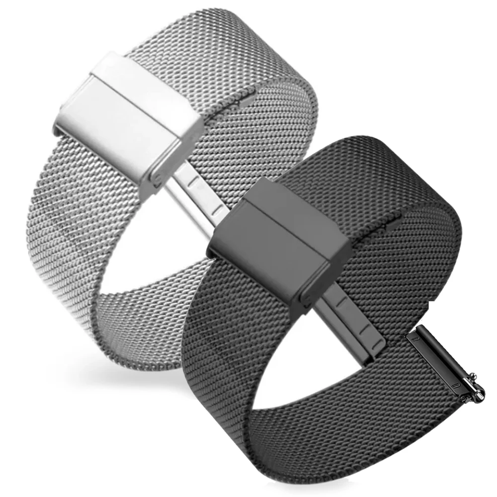 Premium Metal Milanese Smartwatch Band – 20mm/22mm Strap