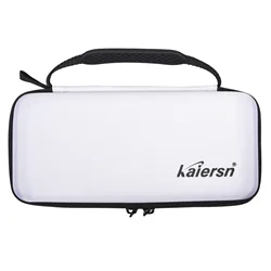 Golf Accessory Storage Case with Hook and Valuables Pouch (White)