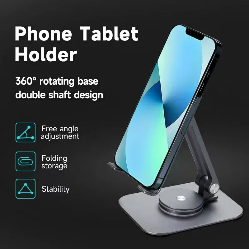 Sleek Metal Anti-Slip Tablet Stand and Holder