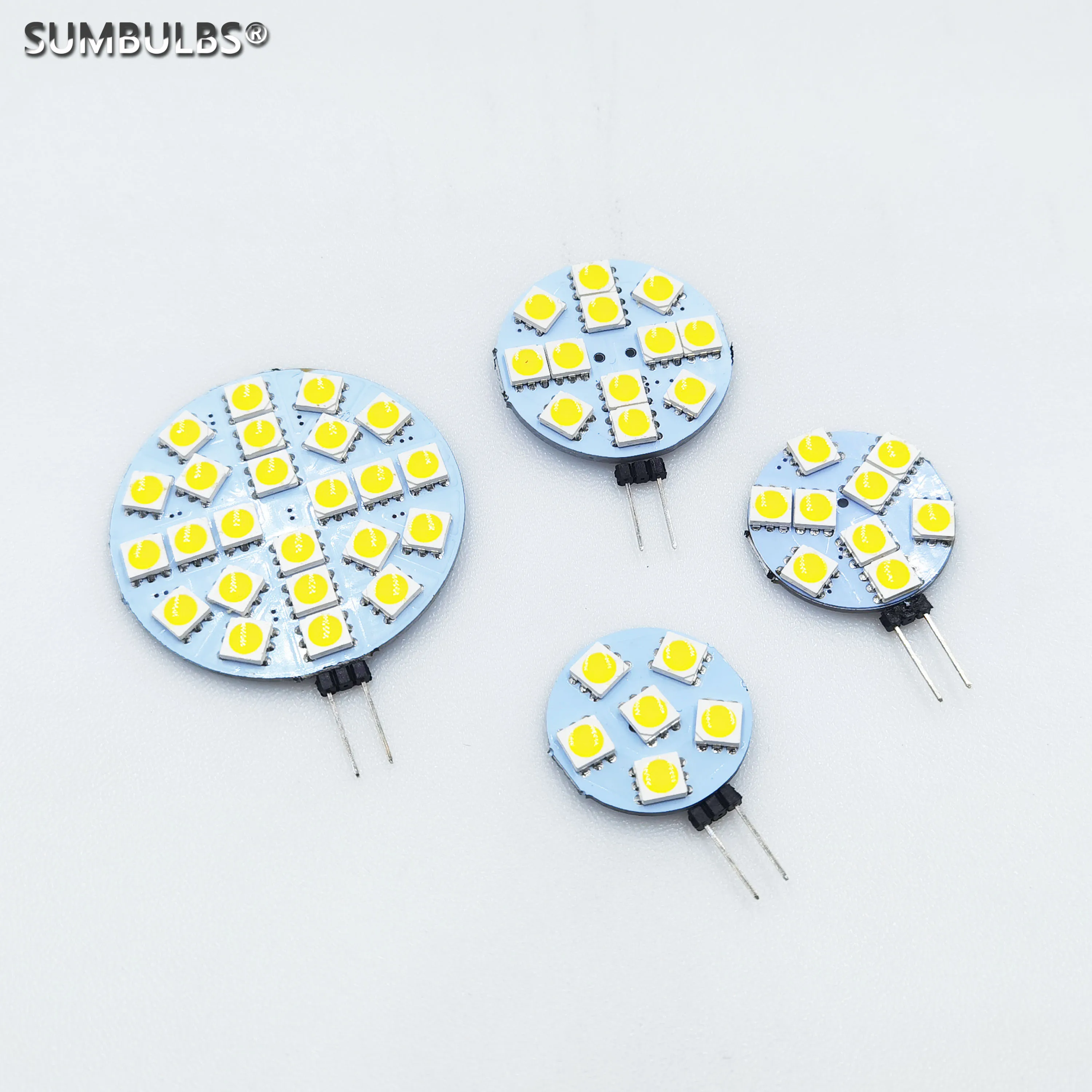 G4 소켓 5050 SMD Led 전구 DC 12V 할로겐 바이핀 램프 교체 LED 전구 1.2W 1.8W 2.4W 4.8W 따뜻한 차가운 Led 조명