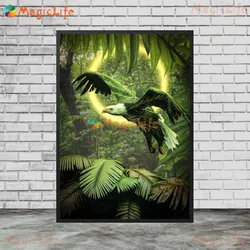 Elemental Horse Art Canvas - Nordic Style Unframed Wall Decor - 30X42cm NoFrame (E)