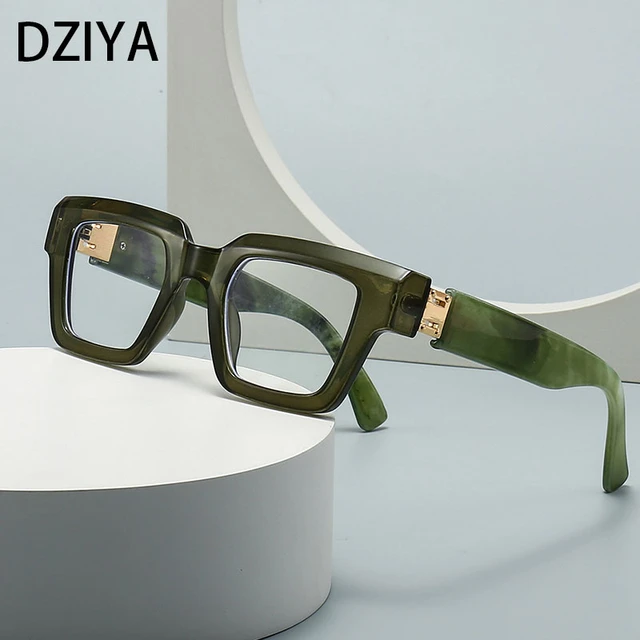 Retro Square Glasses Frame Men Anti Blue Light Women Fashion