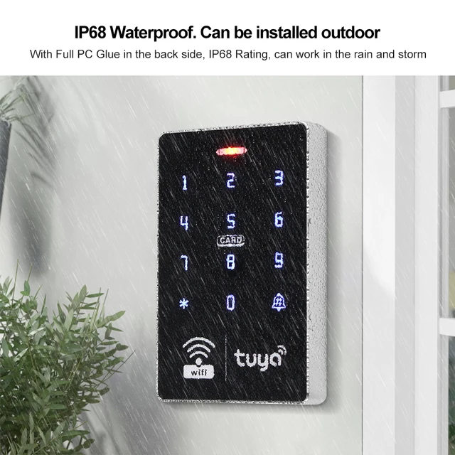 5YOA Wifi Tuya Door Access Control System Set Waterproof RFID Keypad Controller APP Remote Unlock Electric Magnetic Strike Locks 4