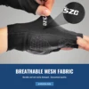 1Pair Outdoor Sports Breathable Stretch Fabric Silicone Non-slip Half Finger Gloves 4