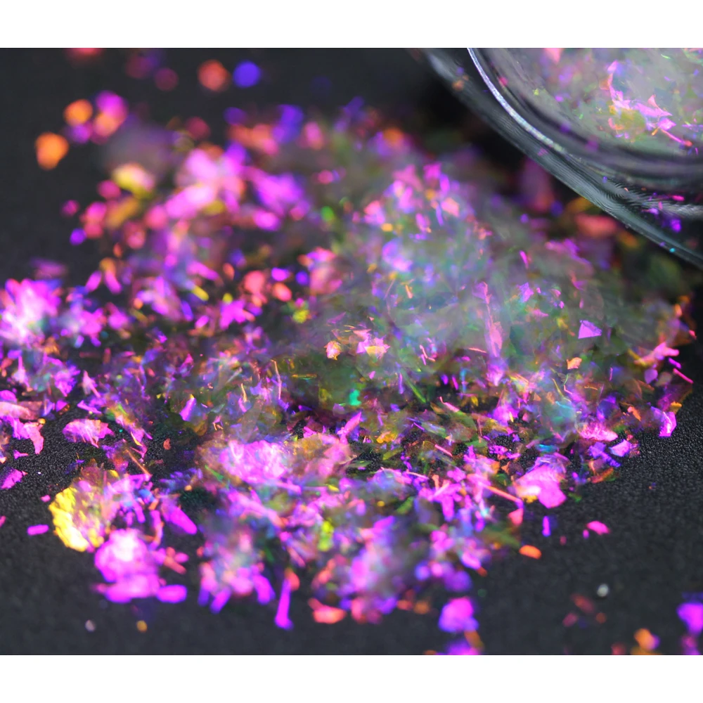 멀티 크롬 레인보우 크롬 색상 변경 화이트 카멜레온 플레이크, 네일, 바디, 얼굴, 립스틱, 화장품, 아이 섀도우 수지 DIY