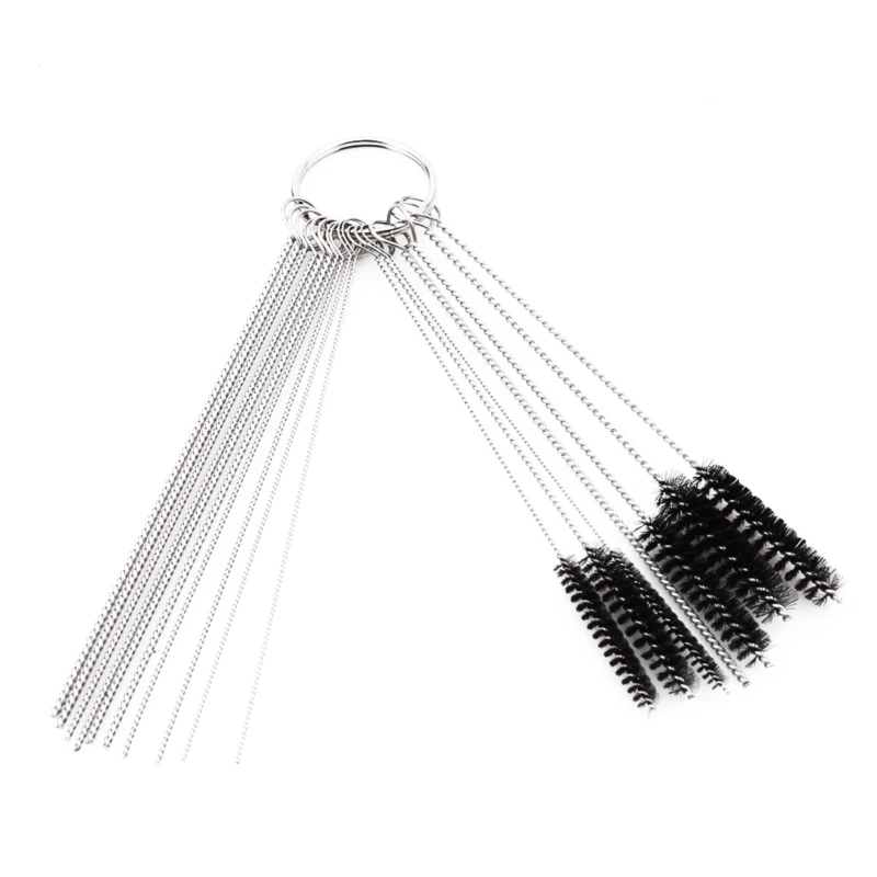15Pcs Tool Brushes Car And Motorcycle Carburetor Cleaning Needle Set Stainless Steel Dirt Ejector Tool Brush motorcycle carburetor carburetor repair tool kit carburetor repair tool carburetor cleaner carburetor cleaner kit brush cutter carburetor