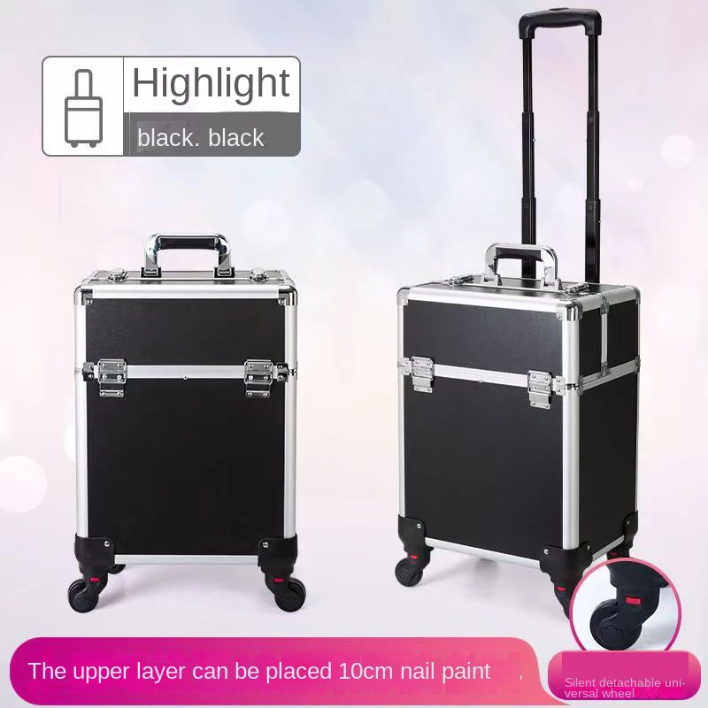 Profi Make-up Koffer Trolley Mit Rollen Und Schloss_voghion.com