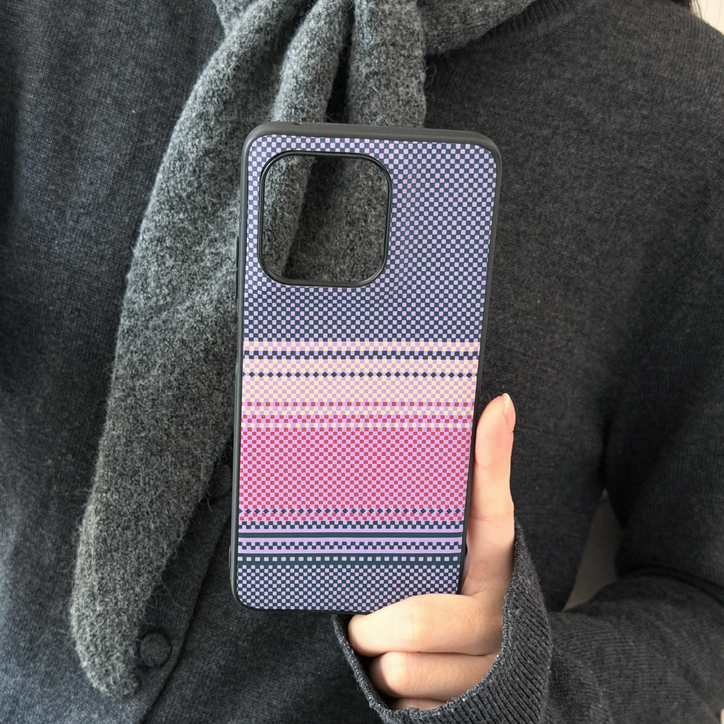 Slim Carbon Fibre Sunset Magnetic Shockproof Case