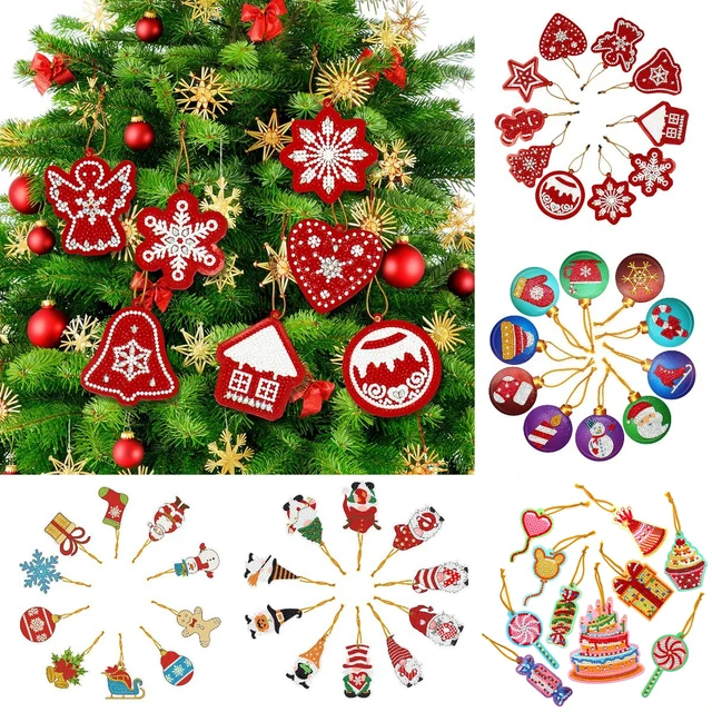 New Christmas tree 5D DIY Special Shaped Led Diamond Painting Christmas  Ornaments Light Hanging Christmas Tree Decoration Gifts - AliExpress