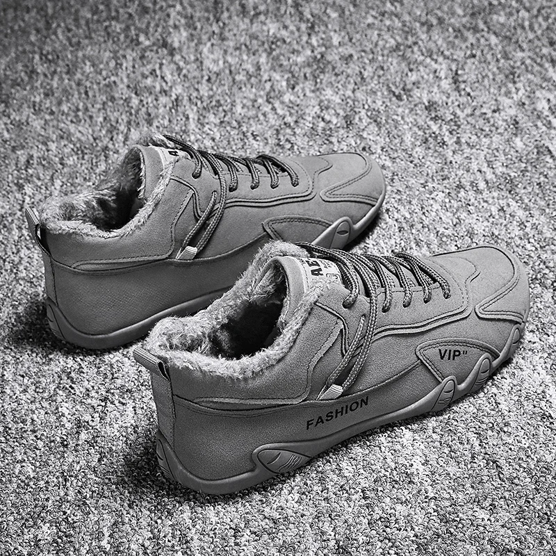 2023 New Comfort Casual Boots High Top Sports Cotton Boots Winter Warm Fashion Casual Boots Lace Up Outdoor Snow Boots