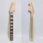 

Yinfente Guitar Neck Maple 22fret 25.5inch Block Inlay Rosewood Fretboard with Back Strip Bolt on Heel Unfinished DIY Project