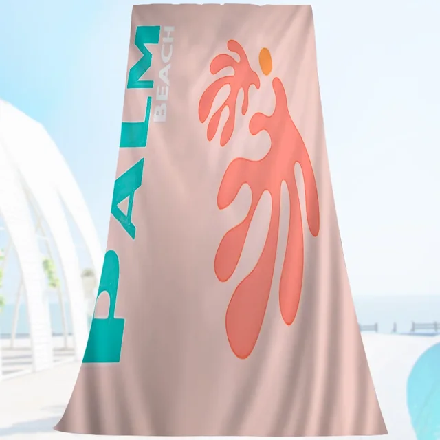Modern Scenic Travel Mykonos Palm Miami Wall Art Microfiber Beach Towel Absorbent Quick Yoga Resort Mountain Climbing Towel