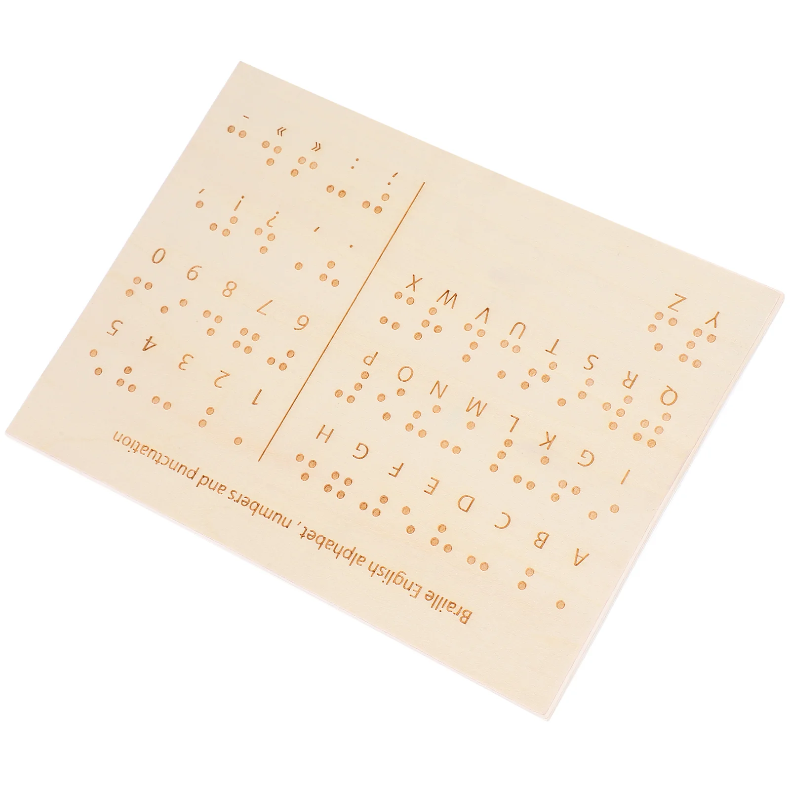 

Braille Letter Board Numbers Educational Equipment Blind People Teaching Boards Books Learning