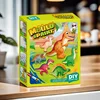 Plaster Toys To Paint Painting Kit Plaster Toys Painting Set Art Supplies Dinosaur Car DIY Crafts Plaster Art For Preschool 1