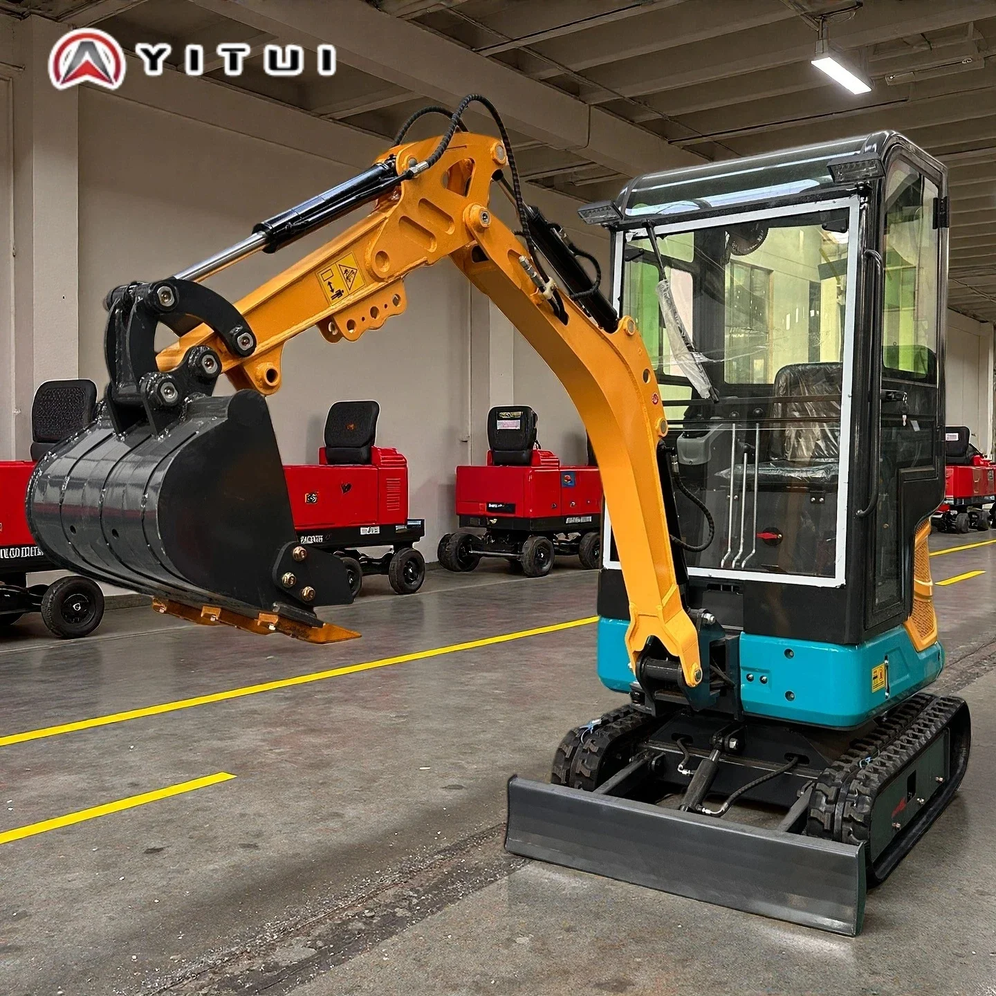 Multifunctional Customized 1.5 Ton Compact Mini Excavator Hydraulic ...