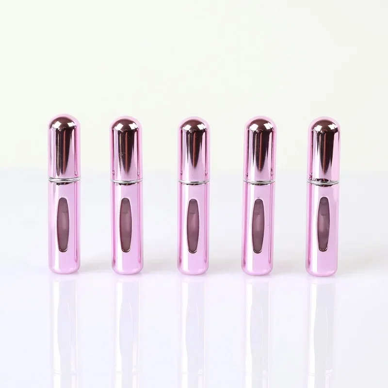 Portable Refillable Perfume Bottle Set - 5ml Travel Spray Containers (5pcs)