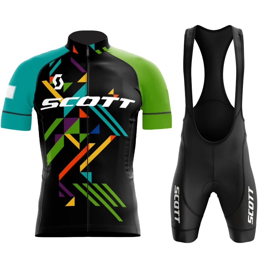 2024-SCOTT-Cycling-Jersey-Sets-Men-s-Bicycle-Short-Sleeve-Cycling ...