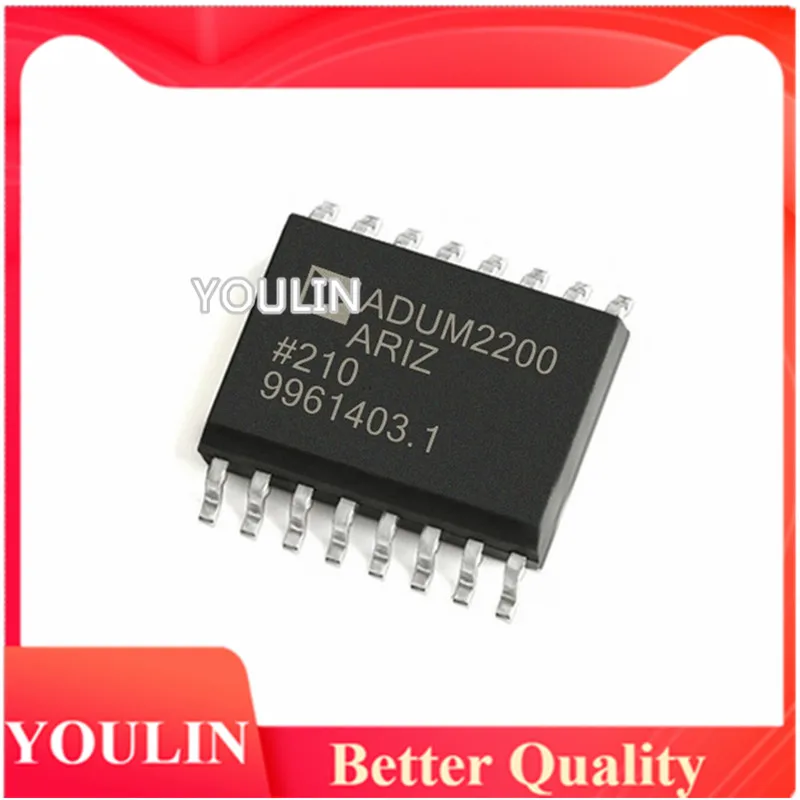 

2pcs New original product ADUM2200ARIZ-RL integrated circuit digital isolator IC chip package SOP-16