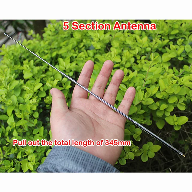 1Db 5 Szakaszok Tv-Antenna 345 Mm-Es Teleszkópos Antenna A Rádió Vevő Rúdhoz All-Réz Fm M3 Az Rc Játékkocsihoz - Image 2