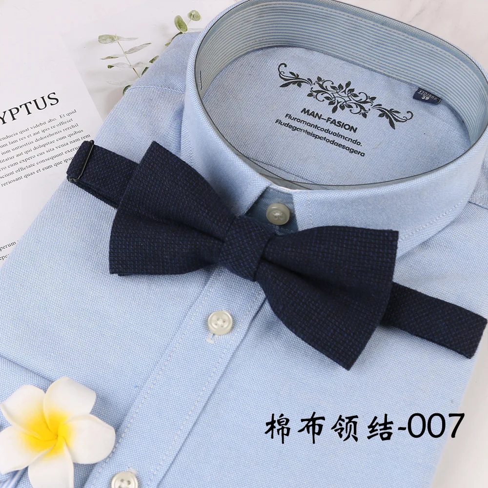 Neue Baumwolle Fliege Bogenknoten Erwachsene Einfarbig Bowties Krawatten Party Bowties Für Männer Geschenke – Detail 8