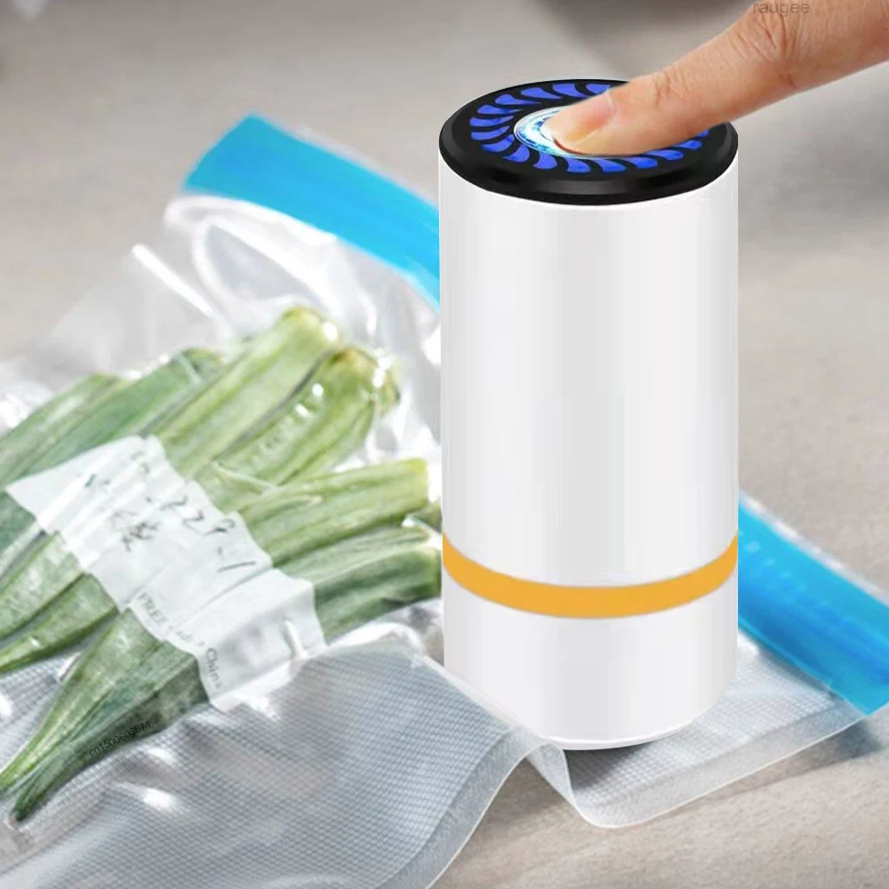Electric Air Pump Mini Rechargeable Vacuum Pump for Food Fresh-Keeping Vacuum Sealed Bag Automatic Vacuum Compression Machine 1