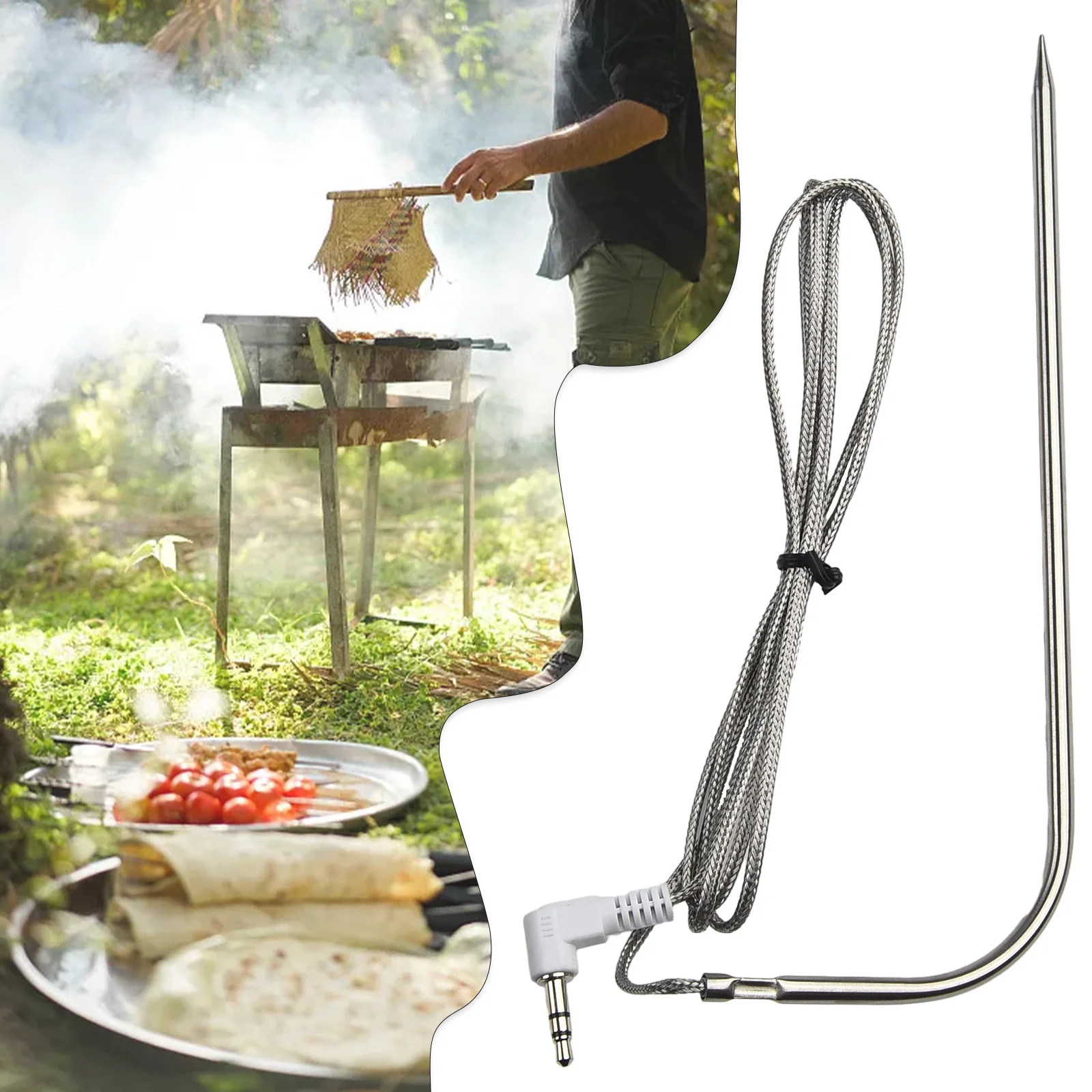 

Food Meat Thermometer Probe PT1000 Temperature Probe Cooking Thermometer Probe Sensor For TRAEGER Grills