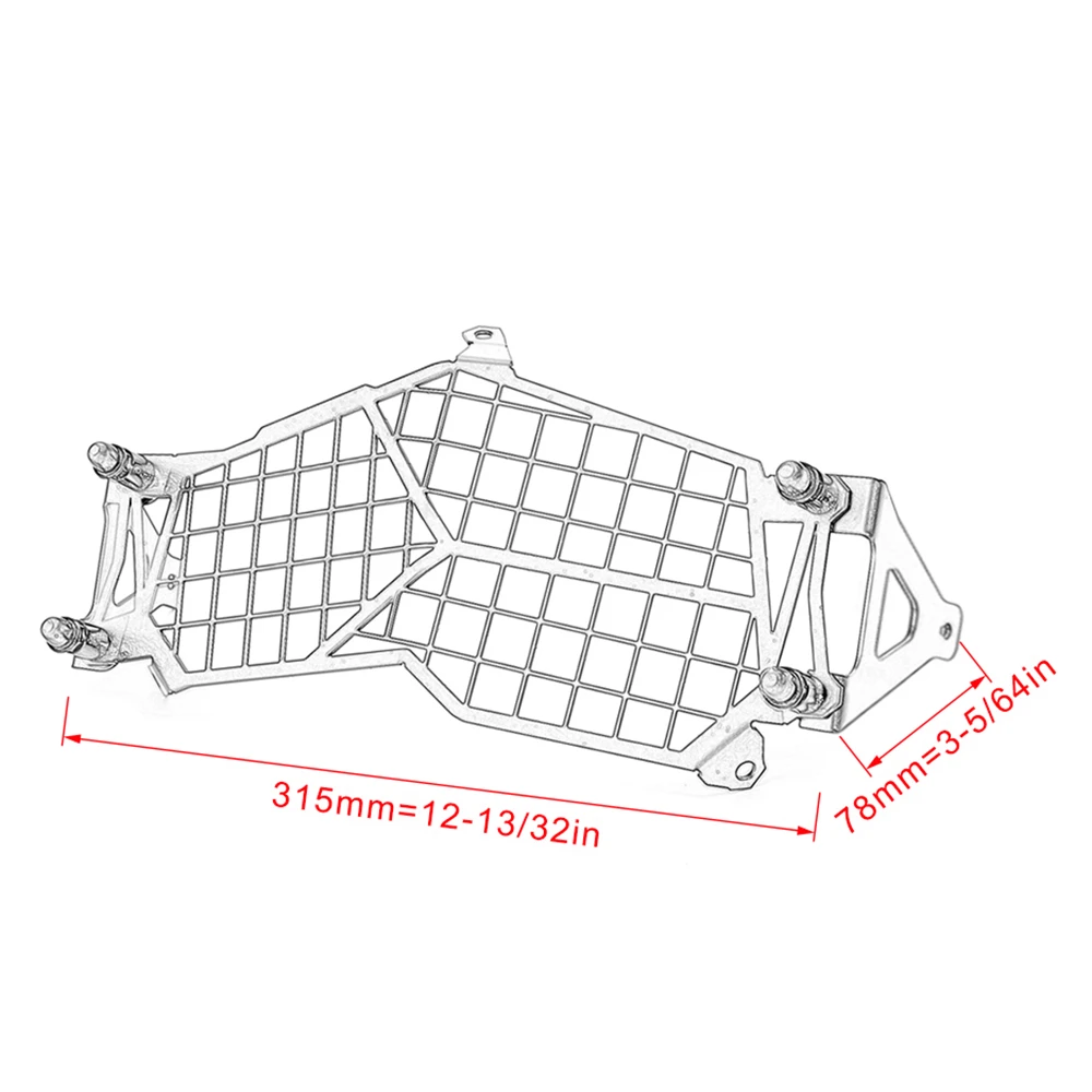 Motorrad-Scheinwerfergrill-Lichtabdeckung, Schutzschutz für BMW F750GS F750 F750GS F750GS 2018–2019, Edelstahl – Detail 2