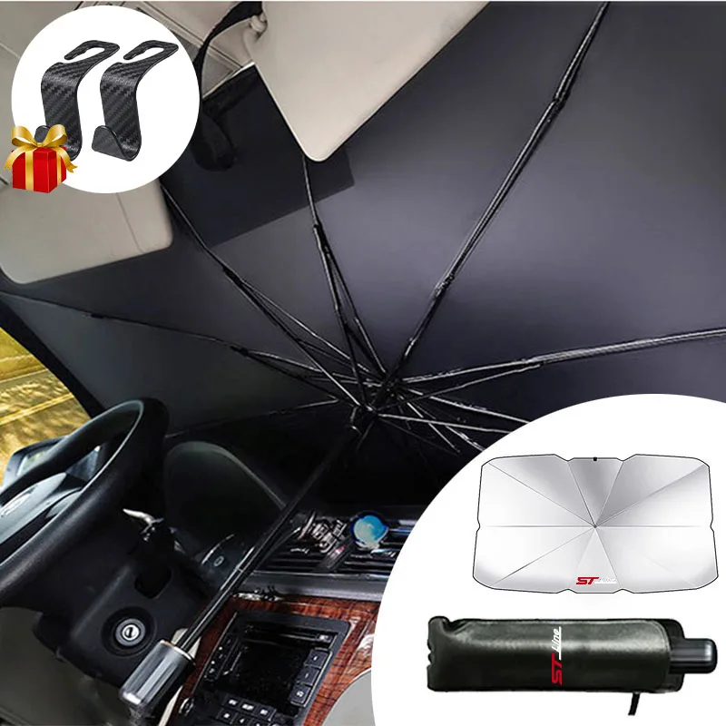 Car Sunshade Umbrella Car Front Window Sunshade Cover For Ford ST STLine Focus x 2 3 Kuga FIESTA MONDEO 1
