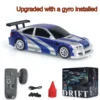 Gifts Outdoor Toys 1/43 2.4g RTR Gyro RC Mini Race Cars Controlled Drift Car 4WD High-Speed Motor Vehicle Model for Boys TH23884 2