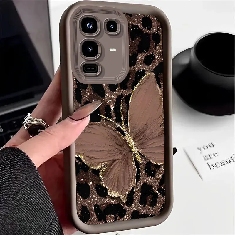 Leopard Print Shockproof Silicone Protective Case - Flexible and Durable Cover