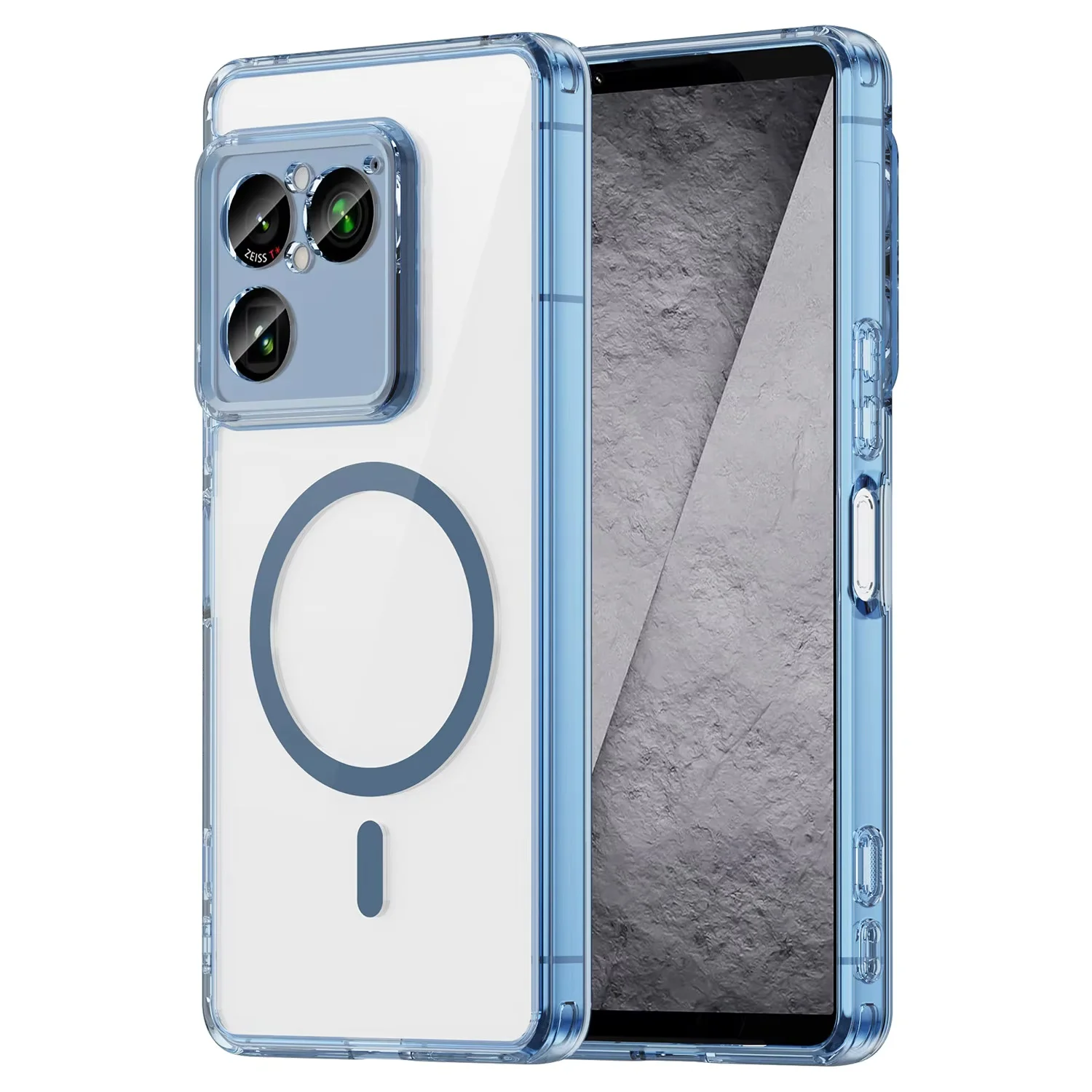 Clear Acrylic Hard Magnetic Shockproof Protective Case with MagSafe Compatibility
