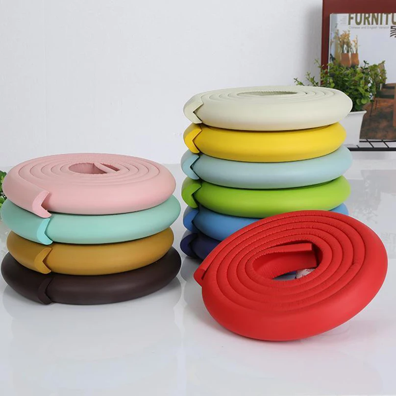 2M U Shape Extra Thick Baby Safety Furniture Table Protector Edge Corner Desk Cover Protective Tape Foam Corners Bumper Guard