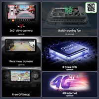Pour VW Volkswagen Multivan T5 2003-2015 lecteur multimédia de voiture lecteur vidéo GPS Navigation Android Auto CarPlay Radio stéréo 2din 4