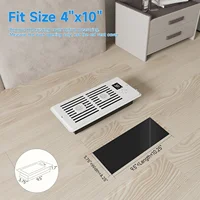 Register Booster Fan 4*10Inch Smart Heating Cooling AC Vent Fan With Remote Control & Thermostat Control Household Radiator 6